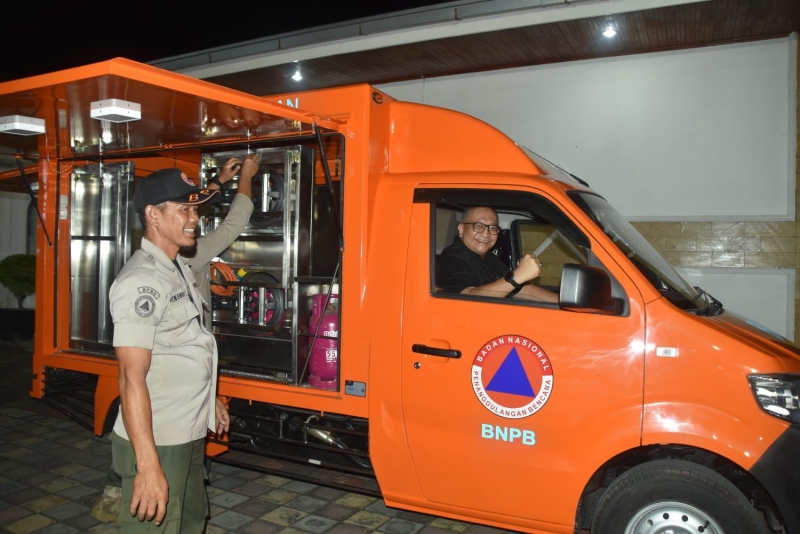 BPBD Kota Padang Mendapatkan Armada Dapur Umum Dari BNPB