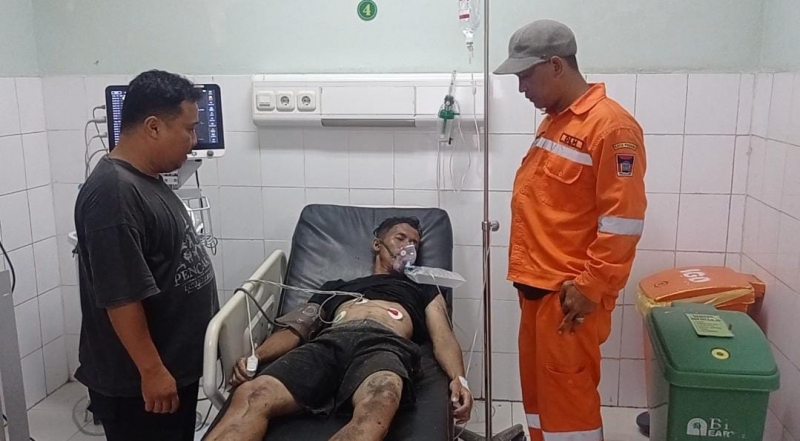 Tim Gabungan Selamatkan Warga Nyaris Tenggelam di Pantai Padang
