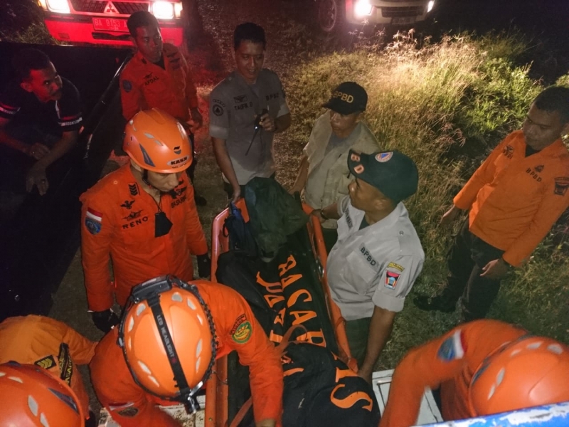 BPBD Kota Padang Bersama Tim Gabungan Berhasil Menemukan Korban Tengelam